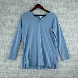 J. Jill Womens Size S  Luxe Tensel Long sleeve v-neck sweater a0151